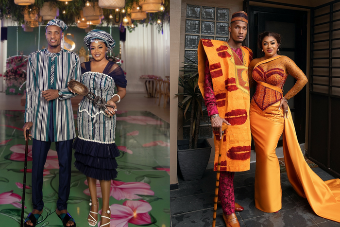 Voici les tenues de mariage traditionnelle du footballeur ivoirien Deli Simon
