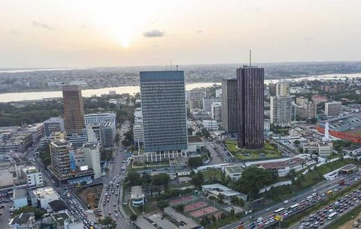 Le quartier du Plateau dans la ville d'Abidjan