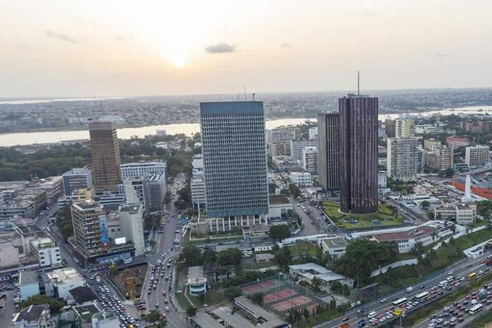 Le quartier du Plateau dans la ville d'Abidjan