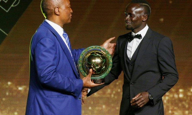 Sadio Mané et son ballon d'or africain