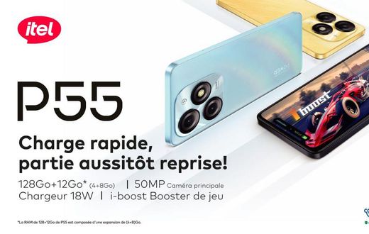 Smartphone : Vivez une savoureuse expérience branchée avec le P55 d’itel !