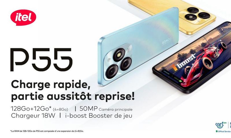 Smartphone : Vivez une savoureuse expérience branchée avec le P55 d’itel !