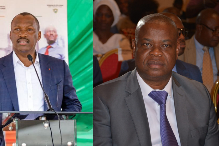 Mamadou Touré et Koné Katinan