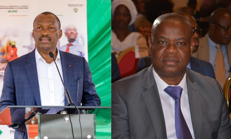 Mamadou Touré et Koné Katinan