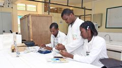 Des étudiants de l'enseignement technique