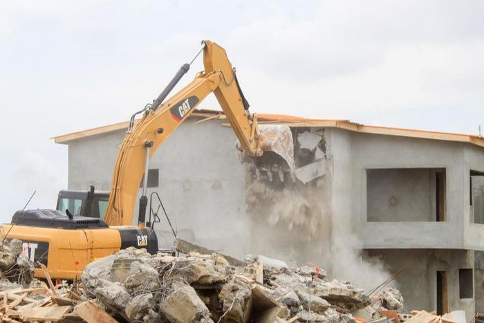 Demolition de villa à Abidjan