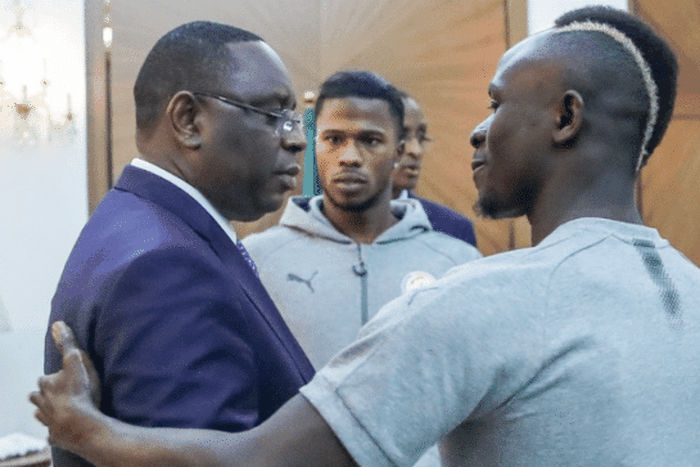 Sadio Mané et Macky Sall