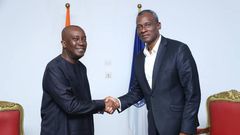 Issiaka Sangaré, candidat FPI et Eric Taba, candidat RHDP
