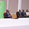 Le Président ivoirien, S.E.M. Alassane Ouattara et quelques membres de son gouvernement