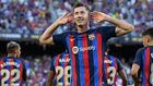 Robert Lewandowski sous le maillot du FC Barcelone