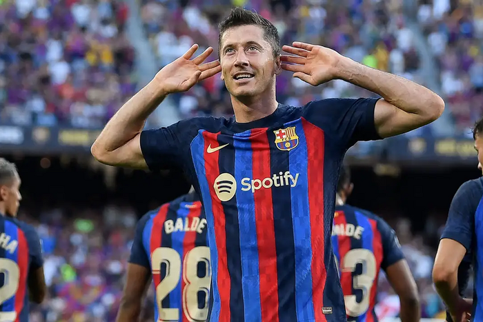 Robert Lewandowski sous le maillot du FC Barcelone