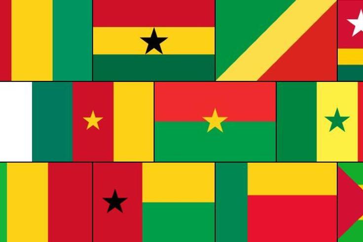 De nombreux pays d'Afrique ont des drapeaux qui intègrent le vert, le jaune et le rouge