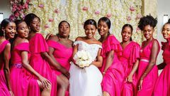 Un mariage en rose et basket