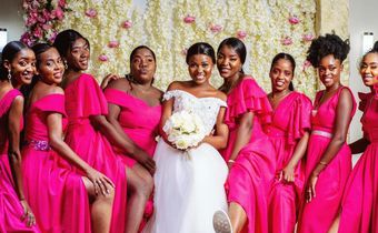 Un mariage en rose et basket
