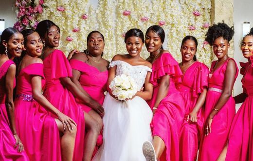 Un mariage en rose et basket