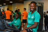 Les joueurs à l'entrainement