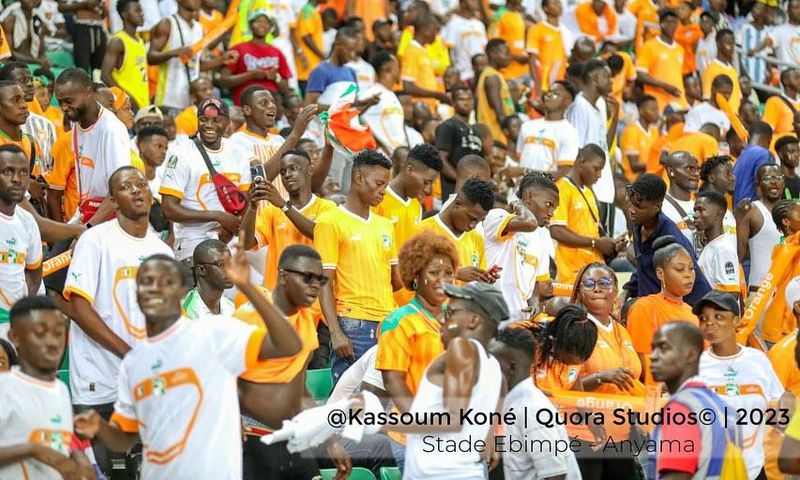 Les ivoiriens au stade