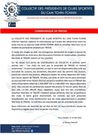 communiqué des Présidents de club sportif du CAM Tchin-Tchin