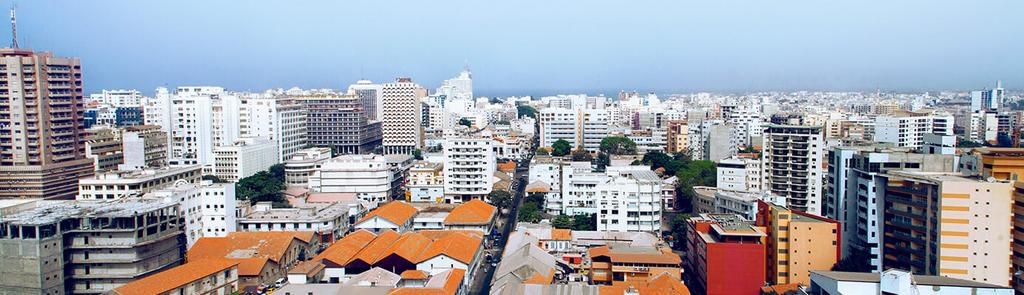 Le centre-ville de Dakar/Sénégal
