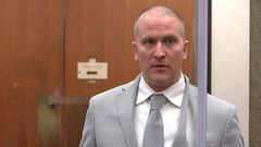 Le policier Derek Chauvin lors de son procès, le 25 juin 2021 Pool via REUTERSFile Photo