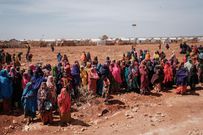 Un camp de déplacé à Baidoa, ville somalienne/YASUYOSHI CHIBA / AFP