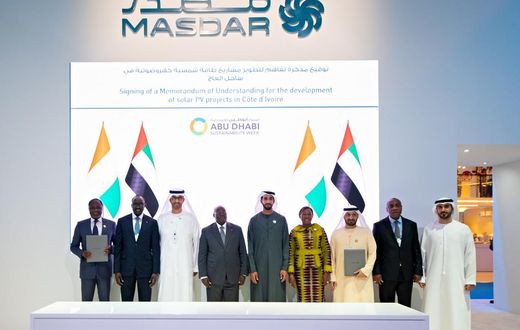 Accord entre Masdar et la Côte d'Ivoire