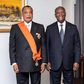 Le président ivoirien Alassane Ouattara et le président congolais Denis Sassou NGuesso