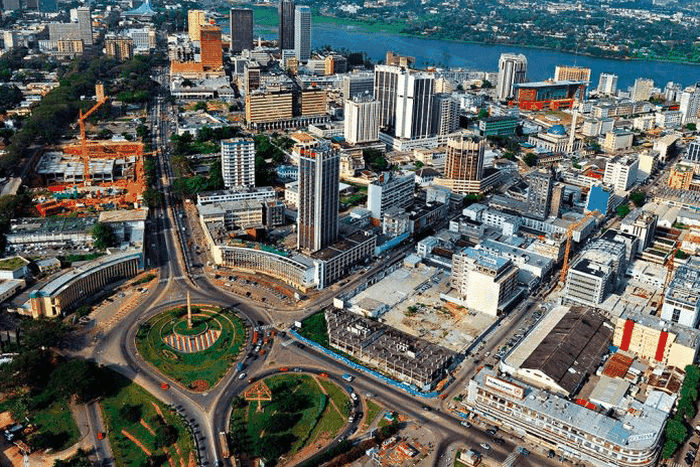 La ville d'Abidjan