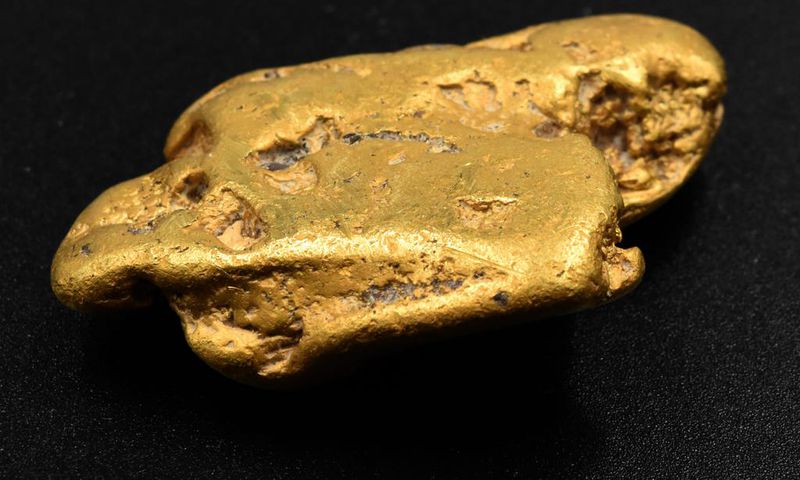 The gold nugget, nicknamed "Hiro's Nugget," weighs 64.8 grams.Mullock Jones
