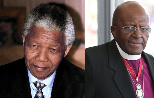 Nelson Mandela et Desmond Tutu