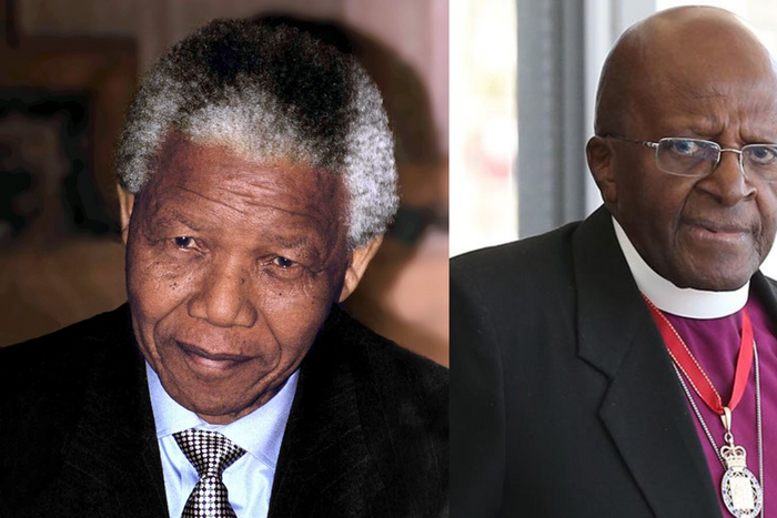 Nelson Mandela et Desmond Tutu
