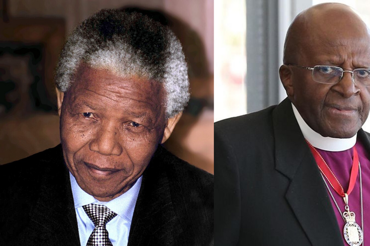 Nelson Mandela et Desmond Tutu