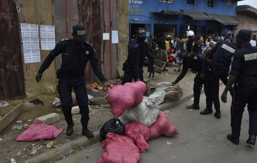 Première opération de la brigade de lutte contre le désordre urbain à Abobo