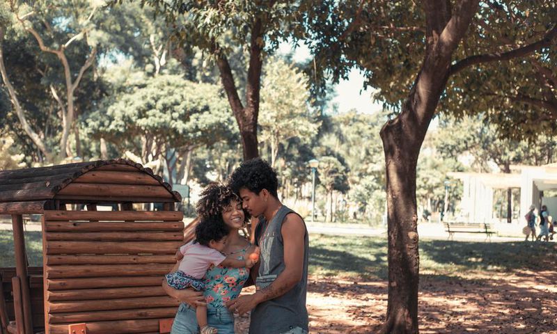 Une famille heureuse
