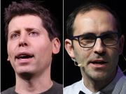 Emmett Shear (à droite) est devenu PDG par intérim après l'éviction de Sam Altman/Getty Images