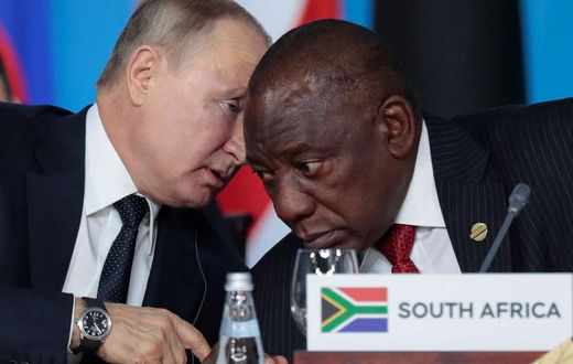 Poutine en Afrique du Sud