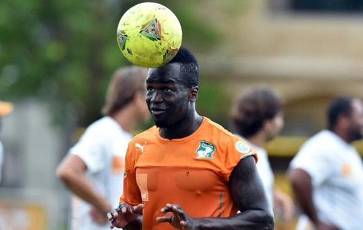 Ivory Coast's Cheick Tiote, pictured in 2014, was capped 52-times and played in teh 2010 and 2014 World Cup
