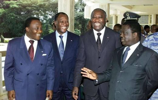 Les 3 grands de la politique ivoirienne