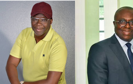 Adom Guillaume, candidat malheureux aux dernières élections municipales et le député d’Abengourou commune, l’honorable Bredou Bredou Athanase