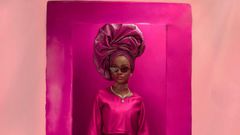 Muniratu Abubakar à l'avant-première de Barbie au Nigéria