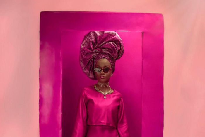 Muniratu Abubakar à l'avant-première de Barbie au Nigéria