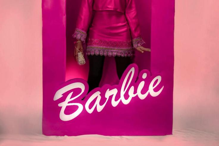 Muniratu Abubakar à l'avant-première de Barbie au Nigéria