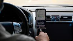 Un véhicule VTC