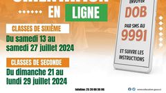 Calendrier des affectations et orientations en ligne pour les élèves de 6e et de seconde