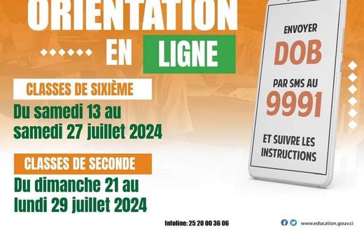 Calendrier des affectations et orientations en ligne pour les élèves de 6e et de seconde