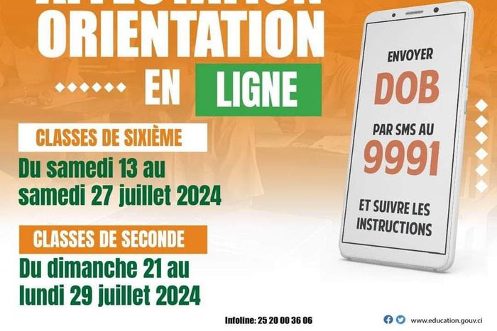 Calendrier des affectations et orientations en ligne pour les élèves de 6e et de seconde