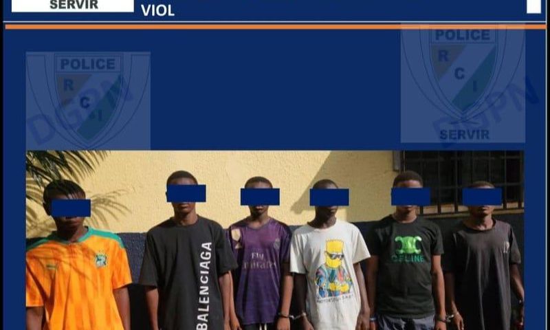 Les 6 individus interpellés par la Police