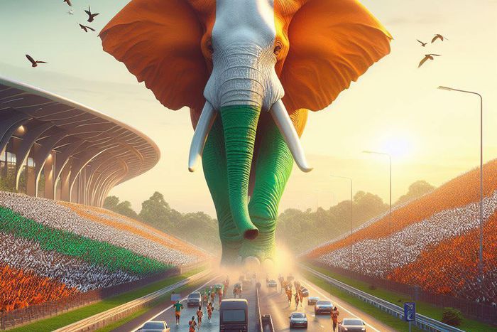 Une image générée par une IA