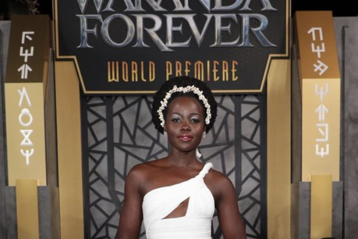 Lupita Nyong'o à l'avant-première de Black Panther : Wakanda Forever