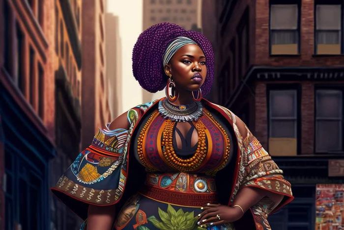 Une femme noire créée par l'Intelligence Artificielle